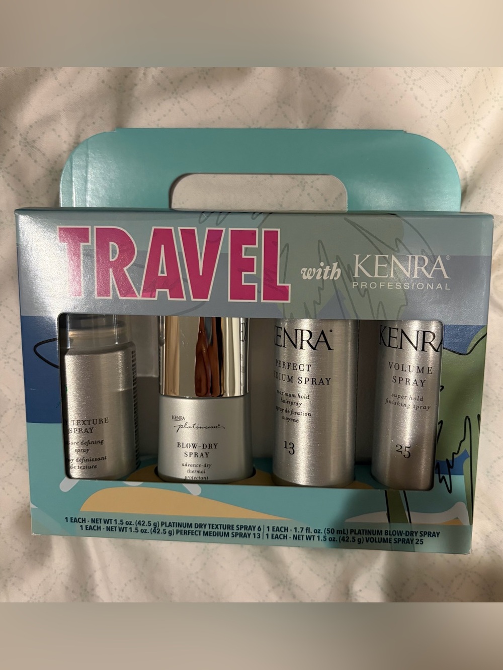 Kenra Travel Size Blowout Set 4 Count New!
